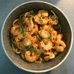 Spicy Peanut Udon Shrimp